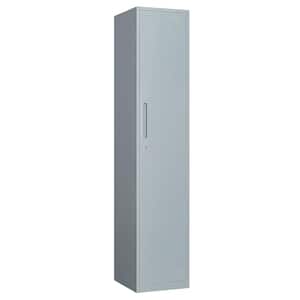 3-Tier Metal Locker for Gym, School, Office, Metal Storage Locker Cabinets with 1 Doors in Grey for Employees
