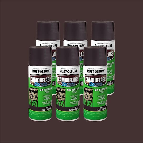Rust-Oleum Specialty 12 oz. Earth Brown Camouflage Spray Paint (Case of 6)