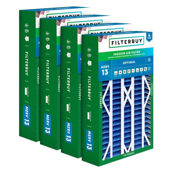 16 in. x 26 in. x 5 in. MERV 13 (FPR 10) Health Defense Pleated HVAC AC Furnace Air Filters for Electro-Air (4-Pack)