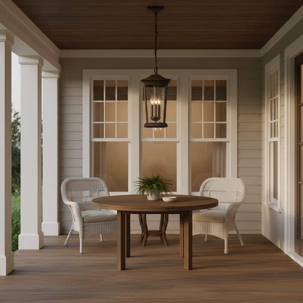 Bromley 3-Light Oil Rubbed Bronze Outdoor Pendant Light price history on PriceWatchPro