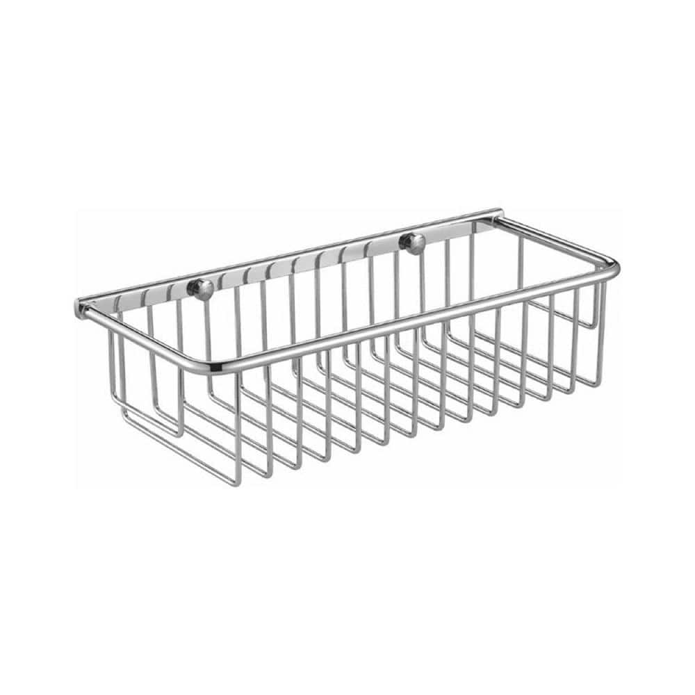 Nameeks NFA023 Chrome General Hotel 10 Wall Mounted Corner Shower Basket