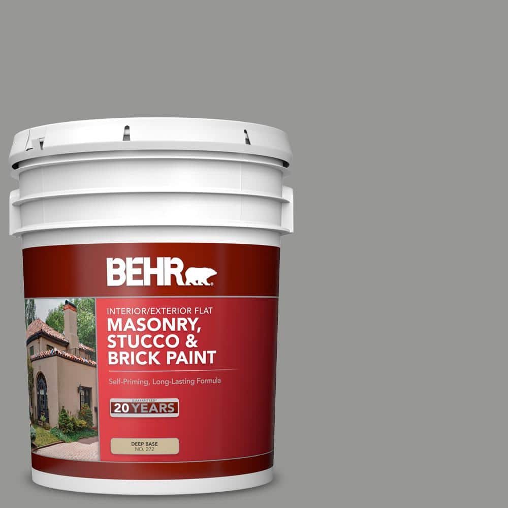 5 gal. #PPU24-19 Shark Fin Flat Masonry, Stucco and Brick Interior/Exterior