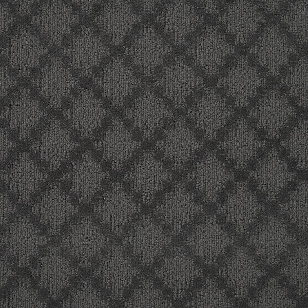 Natural Harmony Intriguing - Smoke - Gray 12 ft. 44 oz. Wool Texture Installed Carpet