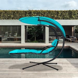 hanging curved chaise lounge chair