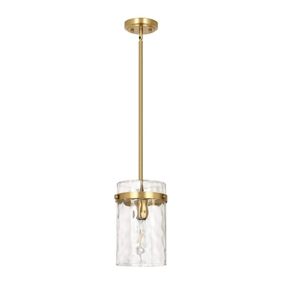 Modern Blue Adjustable Kitchen Island Pendant Light with Medium 5.1in. Dia Clear Hammered Glass Shade price history on PriceWatchPro