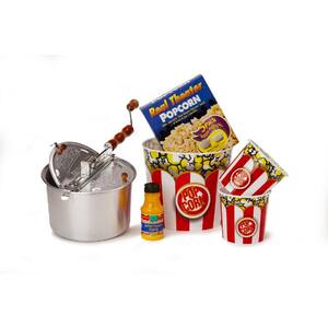 10-Piece Aluminum Popcorn Popper Set