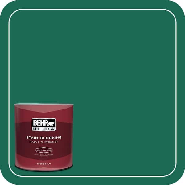 BEHR ULTRA 1 qt. #480B-7 Clover Brook Extra Durable Flat Interior Paint & Primer