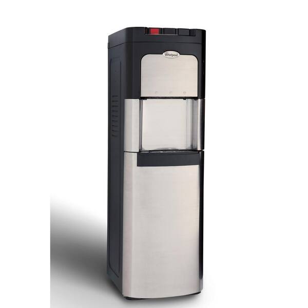 Whirlpool Bottom Loading Commercial Water Cooler with Ice Chilled and Steaming Hot Water in Stainless Steel