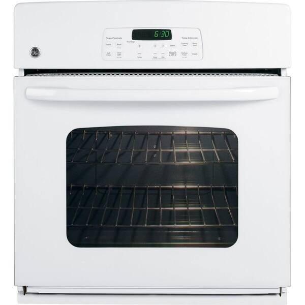 GE 27 in. Electric Single Wall Oven in White