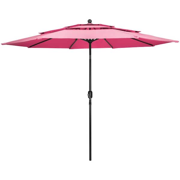 amazon small pink patio umbrella Boho Table with Fringe Umbrella 6ft Tassel Beach Umbrella UPF 50+ Outdoor Umbrella Waterproof Portable Umbrella Detachable with Carry Bag Pool Umbrella with Tilt for Garden Lawn The umbrella pole is made of beech wood Elyrthriumc Boho Beach Umbrella with