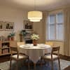 2-Tier Drum Pendant Light Fixture