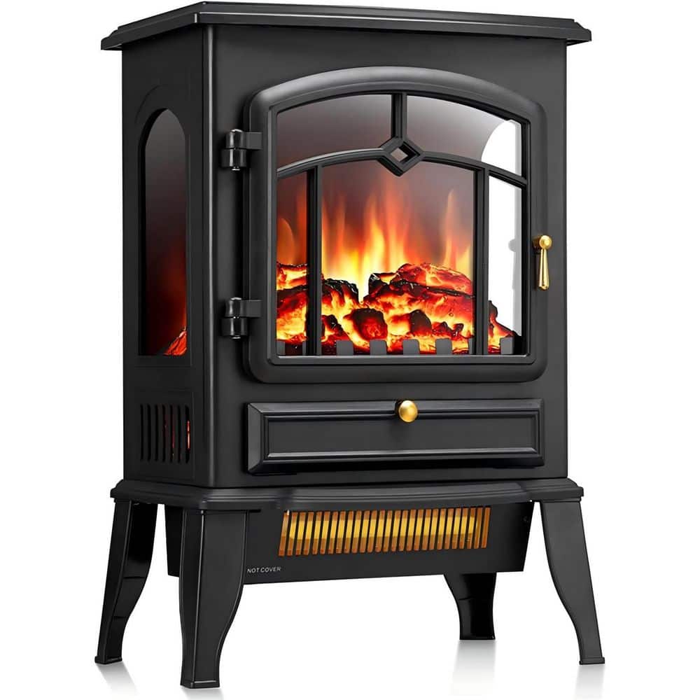 R.W.FLAME 15.35 in. Freestanding Electric Fireplace Stove Heater