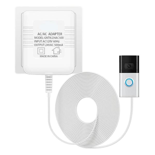 24 Volt Doorbell Transformer C Wire Adapter for Ring Doorbells Smart Thermostats with 315 Cable White Pipe Capacity