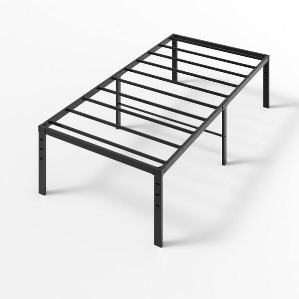 Karl home 18 in. Black Metal Frame Twin Platform Bed No Box