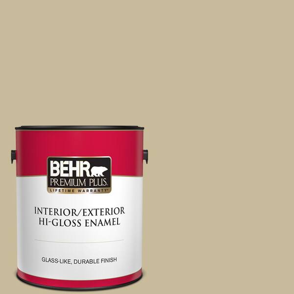 BEHR PREMIUM PLUS 1 gal. #760D-4 Lion Hi-Gloss Enamel Interior/Exterior Paint