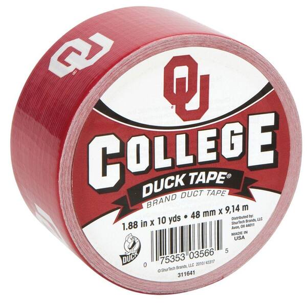 Duck College 1-7/8 in. x 30 ft. Oklahoma Duct Tape (6-Pack)