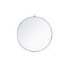 Large Round Black Modern Mirror (42 in. H x 42 in. W) WM8128Black - The  Home Depot