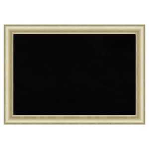 Textured Light Gold Framed Black Corkboard 41 in. x 29 in. Bulletine Board Memo Board