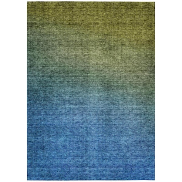 Addison Rugs Chantille ACN587 Olive 5 ft. x 7 ft. 6 in. Machine Washable Indoor/Outdoor Geometric Area Rug