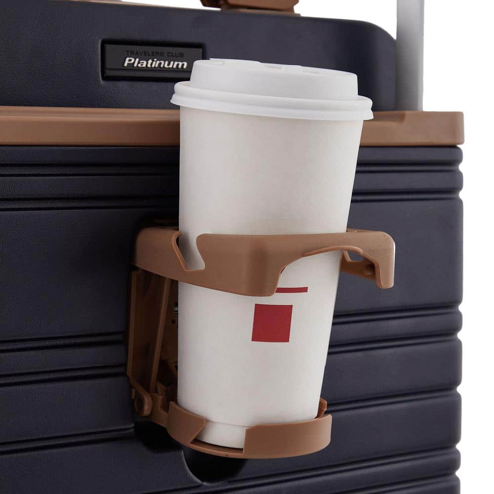 Navy Blue 2-Piece ABS Hard Shell Spinner Luggage Set