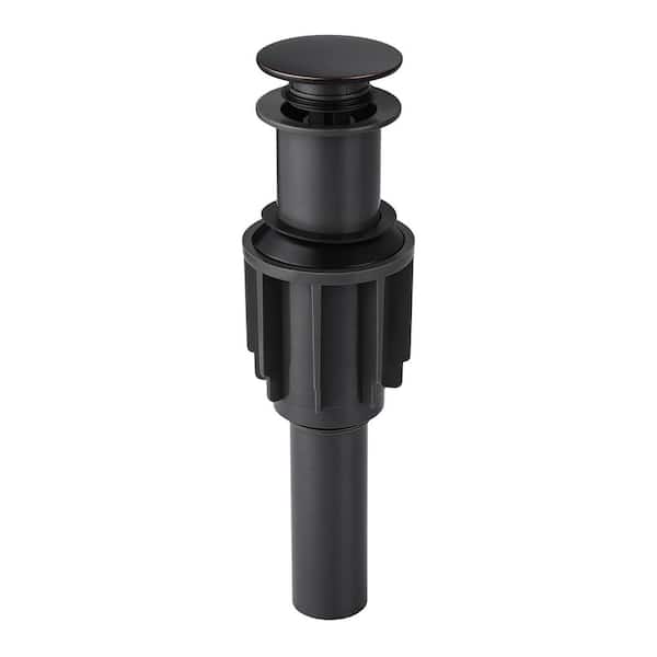 WOWOW Pop Up Drain without Overflow for Bathroom Faucet in Oil Rubbed Bronze