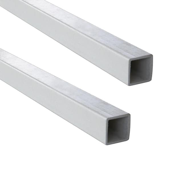 96 in. x 1-1/5 in. x 1/8 in. FRP Square Fence Post, White