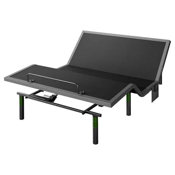 Black, Queen, Adjustable Bed Frame Base with USB charging and lighting