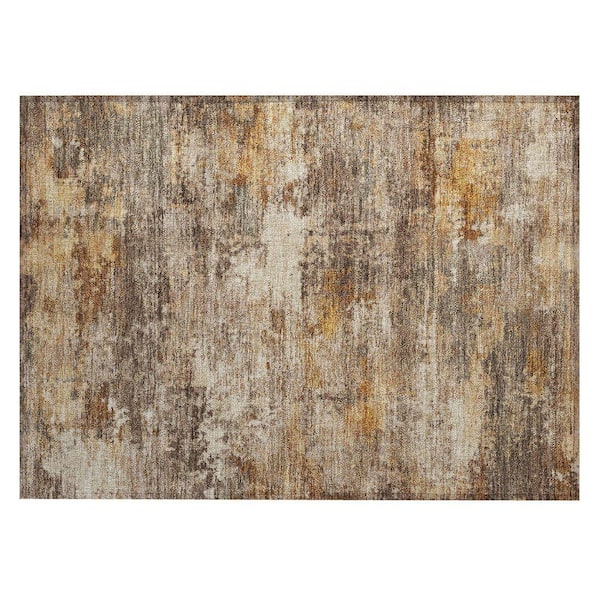 Chantille Machine Washable Indoor/Outdoor Abstract ACN2368 Paprika 2 ft. x 3 ft. Accent Rug