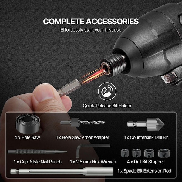 SKYSHALO Drill Bit Set, (246-Pieces) Drill and Driver Bit Set
