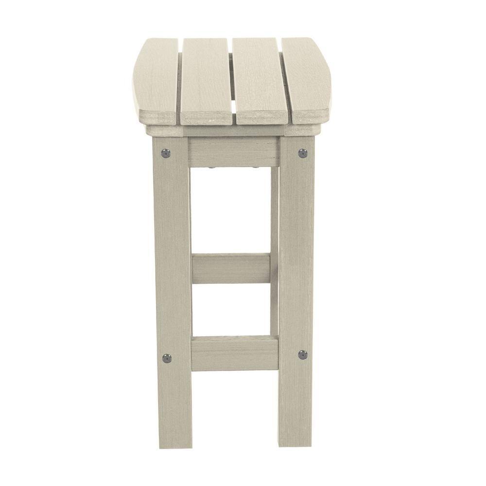 Lehigh Whitewash Plastic Armless Counter Height Stool