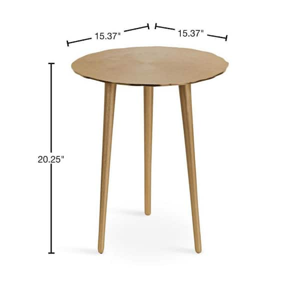 particle board round end table