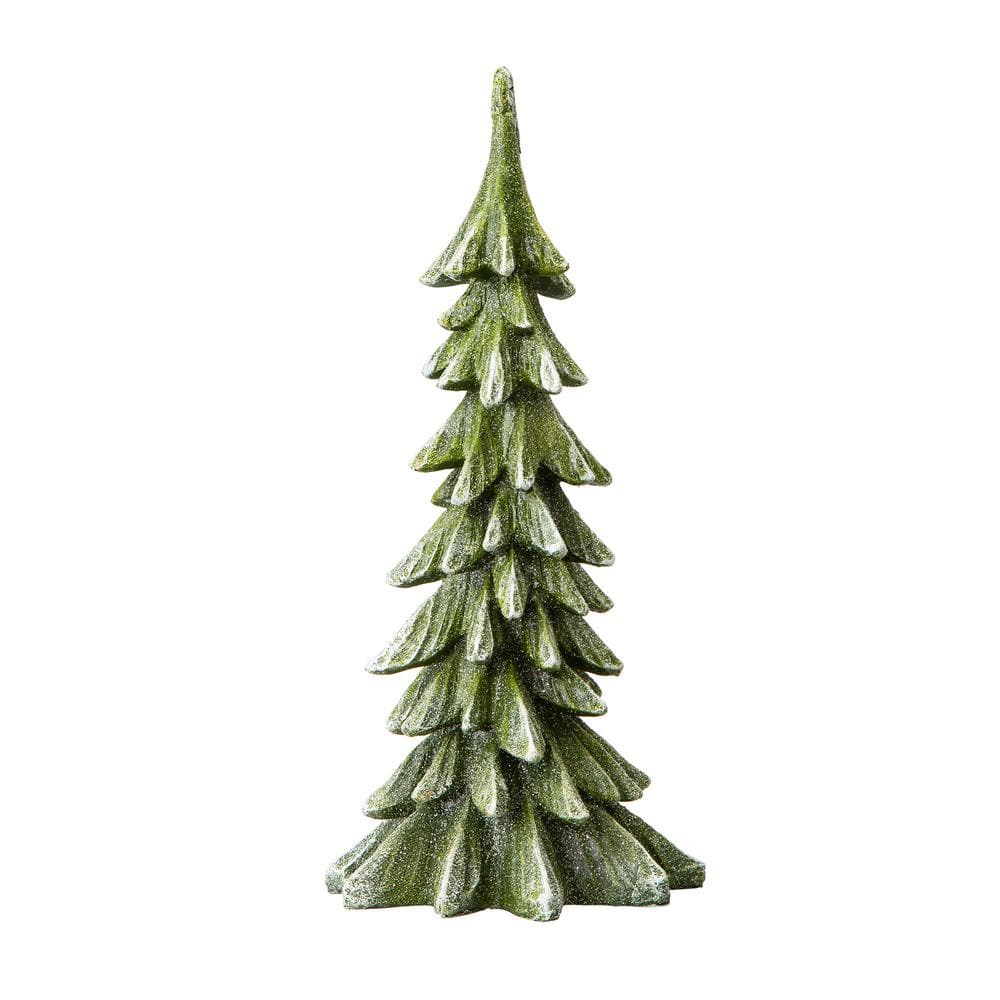 Glitzhome Iron Galvanized Christmas Tree Table Décor Ornament Display Tree Stand,14.5 H