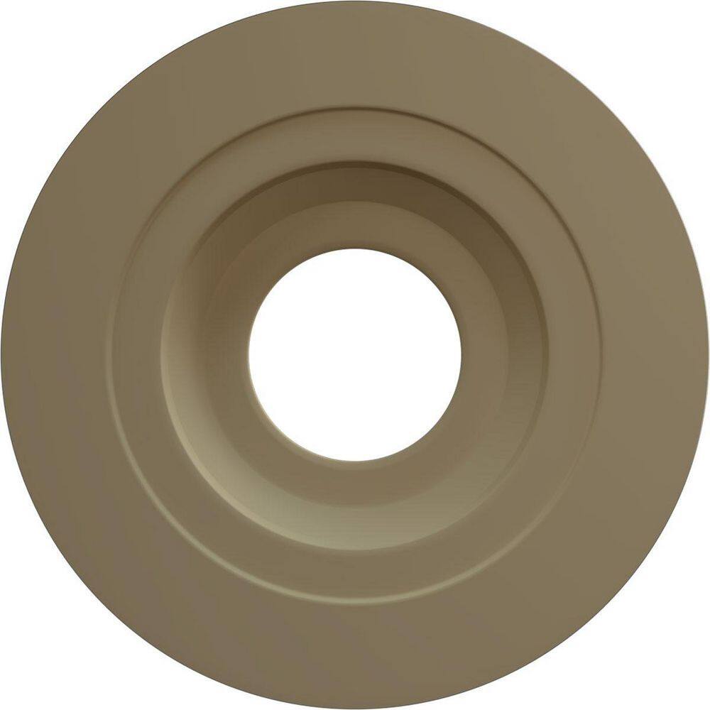 Primed Gray Leaf Ceiling Medallion 11.38"