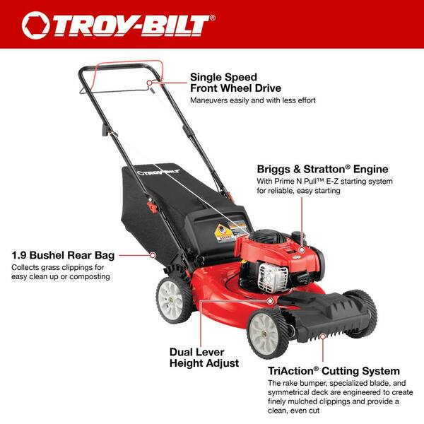 thumbnail image 2 of Pair Of Front Drive Wheels For Troy-Bilt 21" Self-Propelled Push Lawn Mower - Black 2 of 2