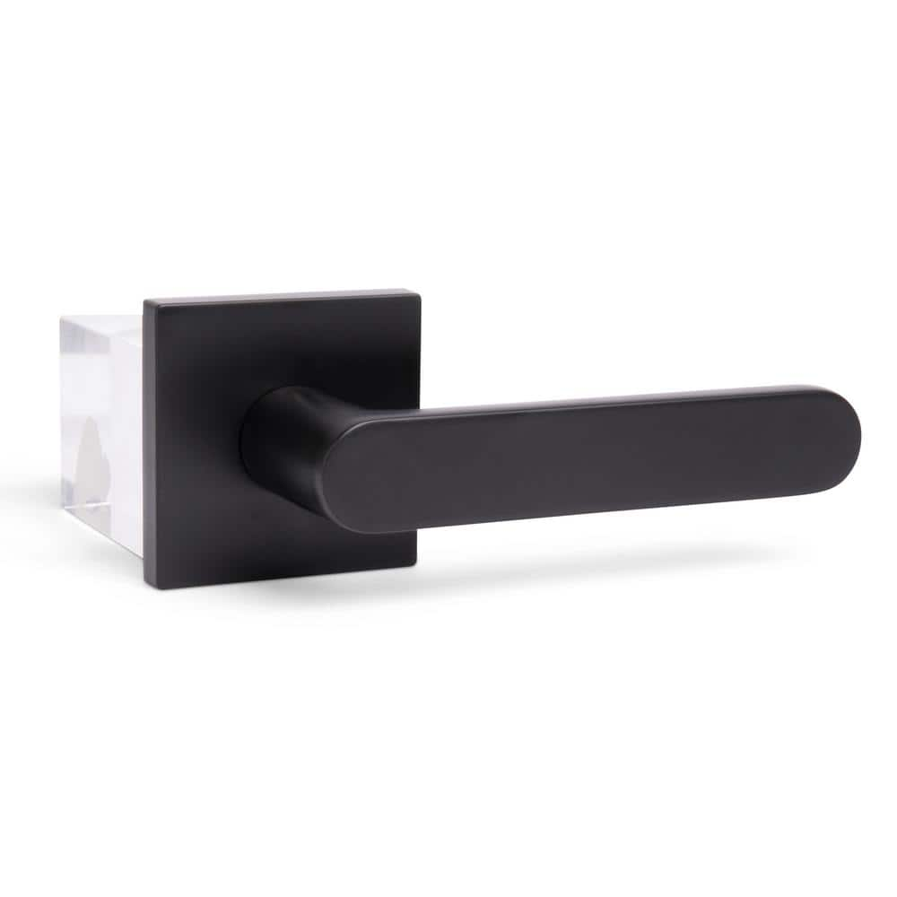 McBowery Chrystie Matte Black Privacy Bed/Bath Modern Door Handle