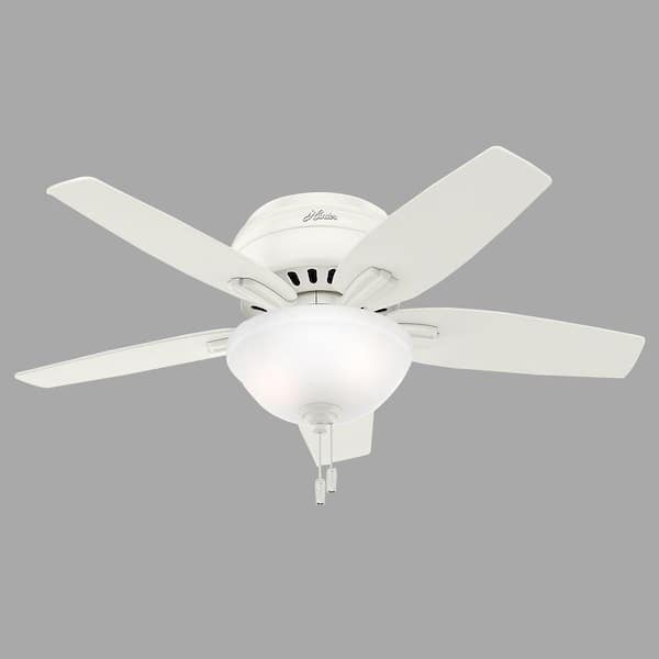 Fresh White Ceiling Fan With Light Kit
