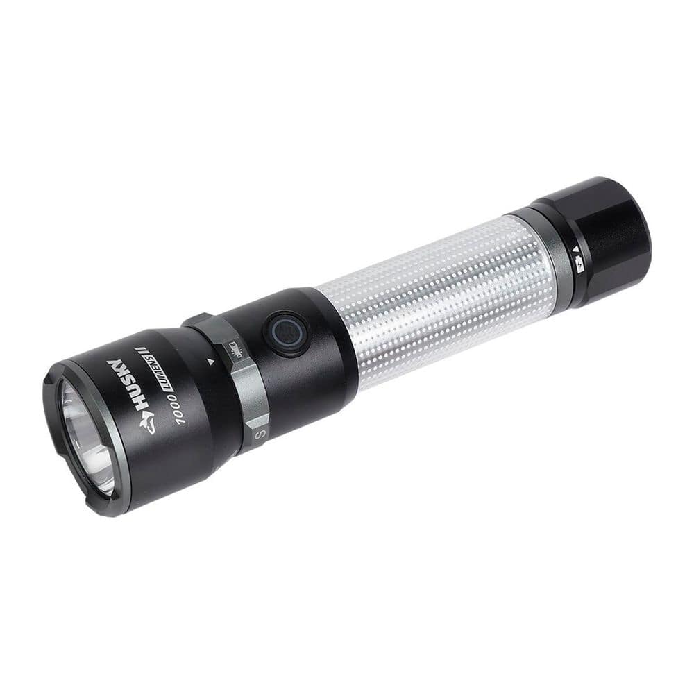 Husky 1000 Lumen Dual Power Flashlight with Area Light 00486 - The