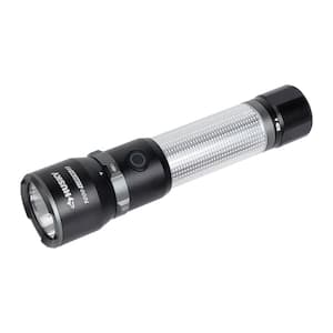 black cree led rechargeable flashlight 500 lumens 3 switch mode Police Security Pentacle The Performance Tool ATAK Model 551 Pro Husky 500-Lumens Rechargeable Dual Power