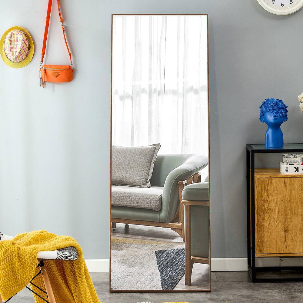 Tradrou Gold 23 in. W x 65 in. H Rectangle Metal Full Length