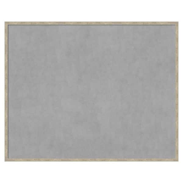 Amanti Art Imprint Pewter 41 in. x 33 in Framed Magnetic Board