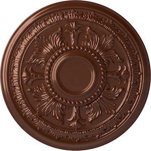 30-5/8 in. x 2-1/2 in. Tellson Urethane Ceiling Medallion (Fits Canopies up to 6-3/4 in.), Copper Penny