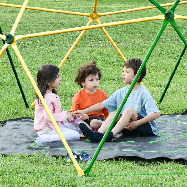 Jushua 13 ft. Geometric Dome Climber Play Center, Kids Climbing