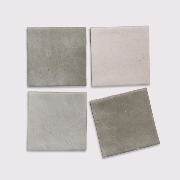Celine 4 in. x 4 in. Matte Greige Porcelain Floor and Wall Tile (5.38 sq. ft. /Case)