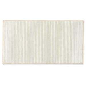 Basic Layne Modern Stripe Cream Beige 2 ft. x 3 ft. Machine Washable Area Rug