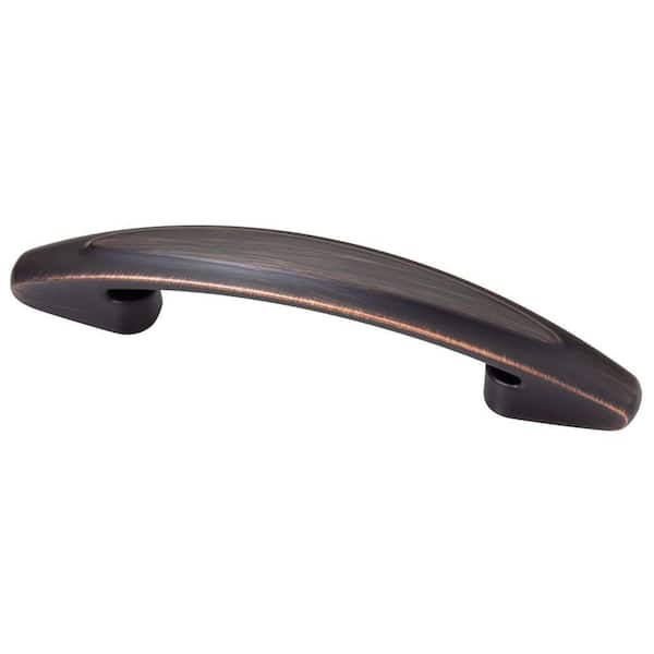 Liberty 3 or 3-3/4 in. (76 or 96mm) Center-to-Center Bronze with Copper Highlights Ovals Dual Mount Drawer Pull