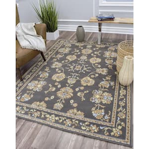 Beaumont Legacy Grey 2'6"x12' Traditional Brown Area Rug