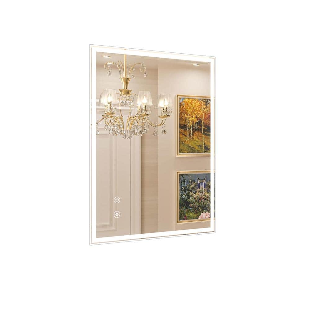 24 in. W x 32 in. H Rectangular Frameless Wall LED Bathroom Vanity Mirror i