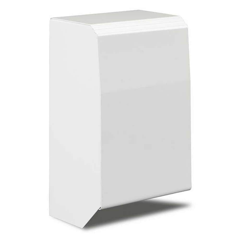 UPC 042541104236 product image for 4 in. Left End Cap for Hot Water Baseboard Cover in Brite White | upcitemdb.com