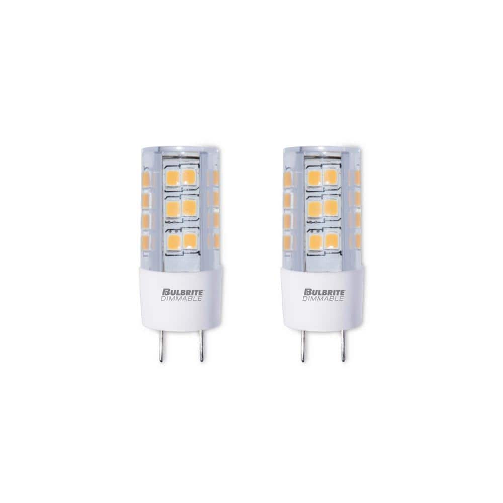 35 - Watt Equivalent Warm White Light T4 (GY8) Bi-Pin, Dimmable Clear LED L