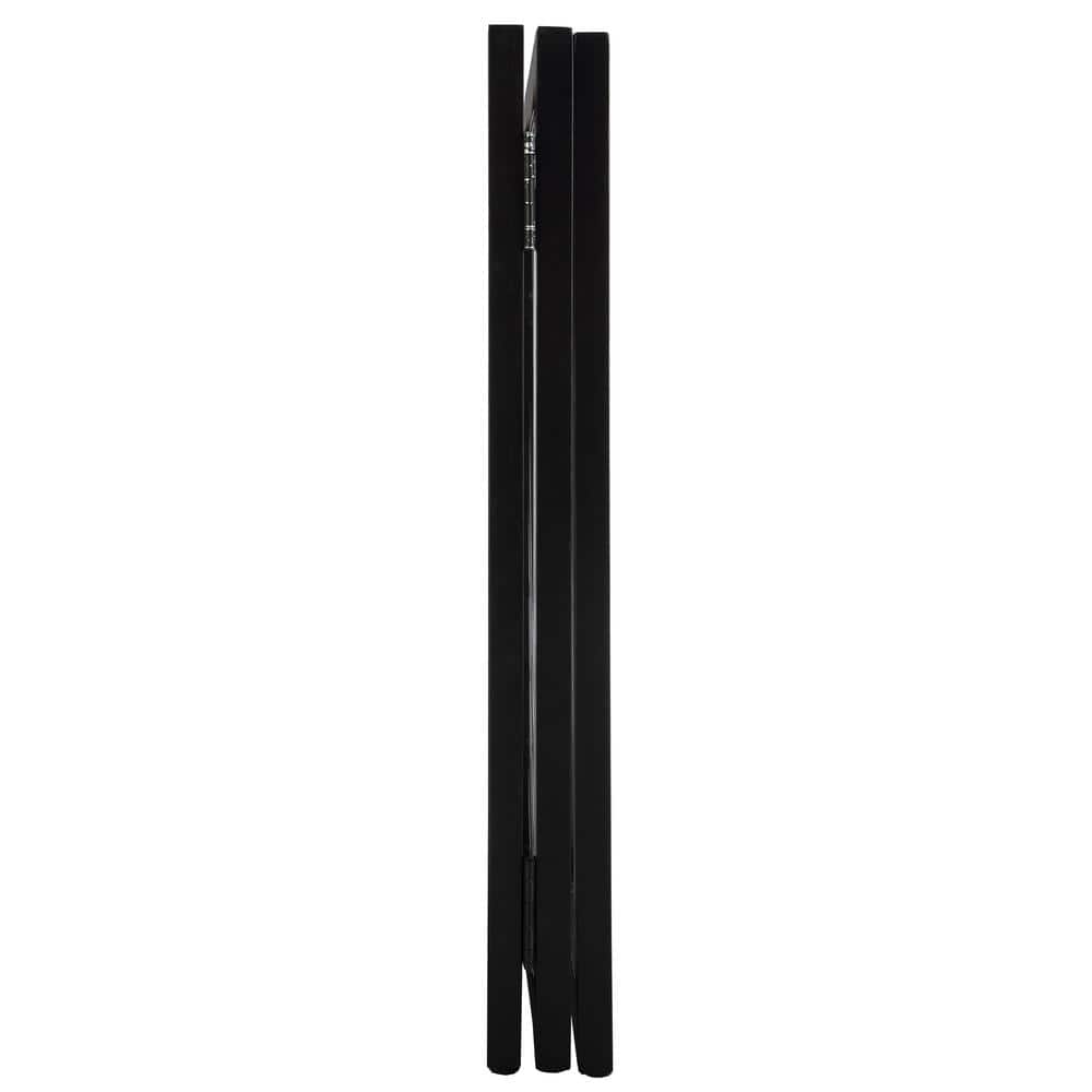 Black Metal Freestanding Foldable Pet Gate for Stairs